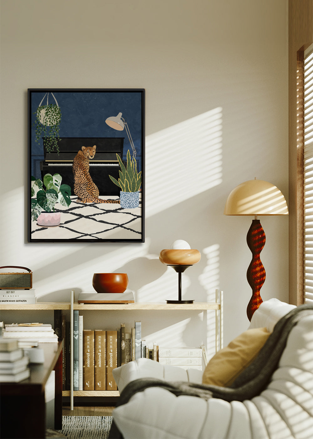 Cheetah plays the piano