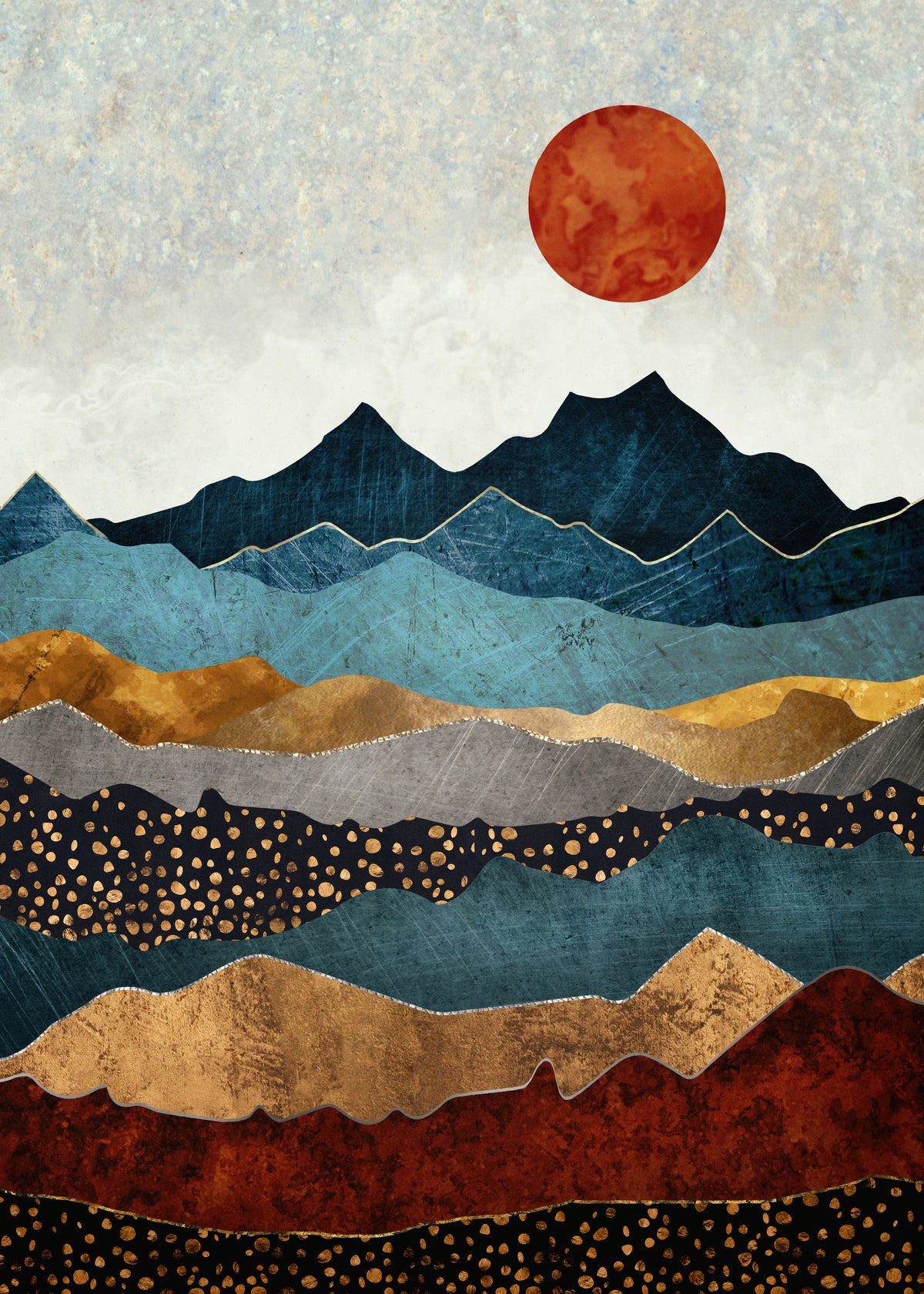 Amber Dusk - Unframed art print