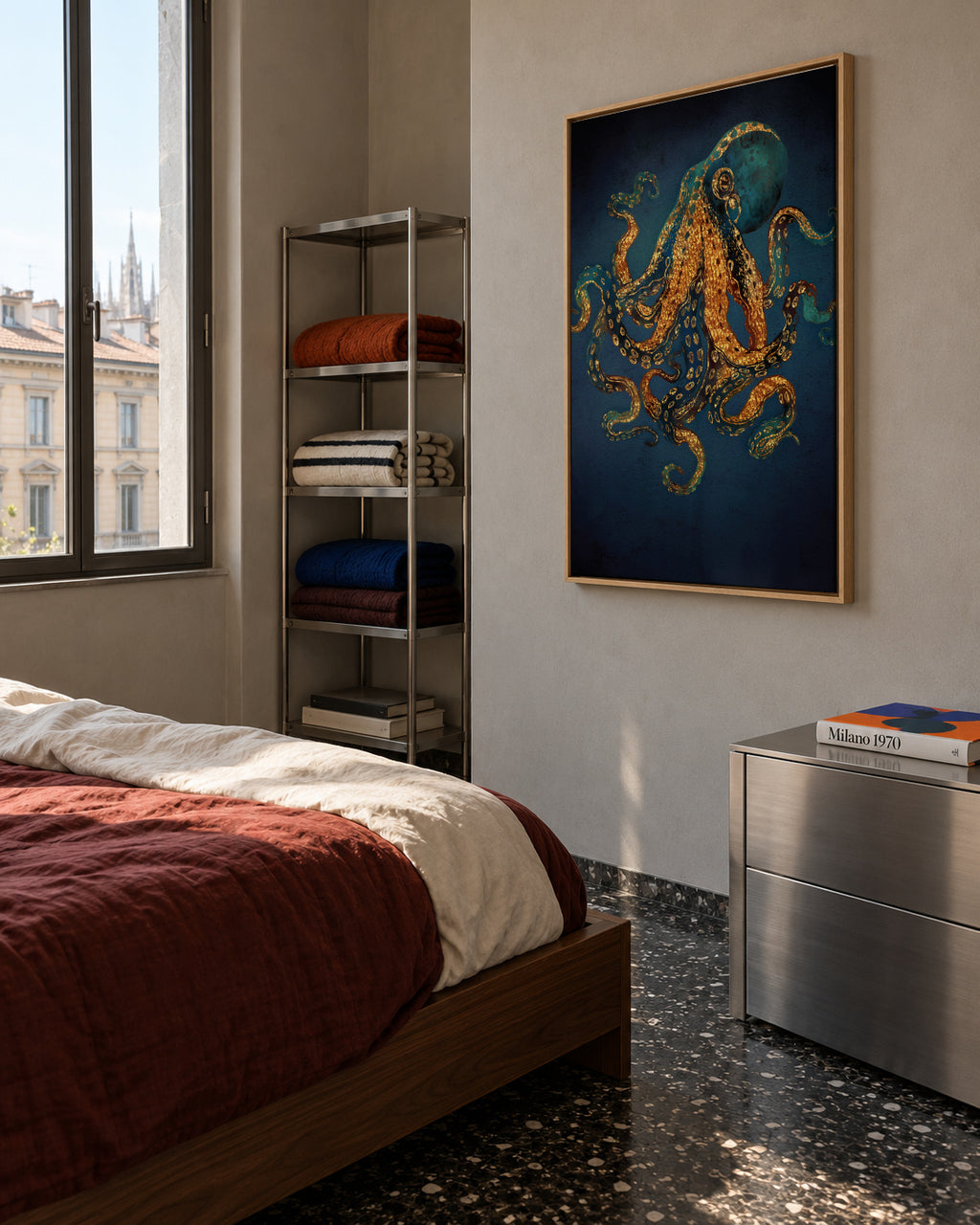 Underwater Dream IV - Framed canvas in an interior