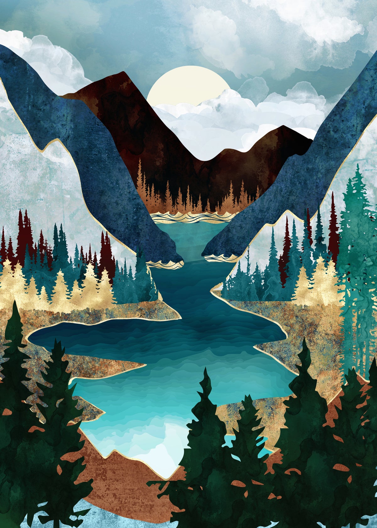 River Vista - Unframed art print