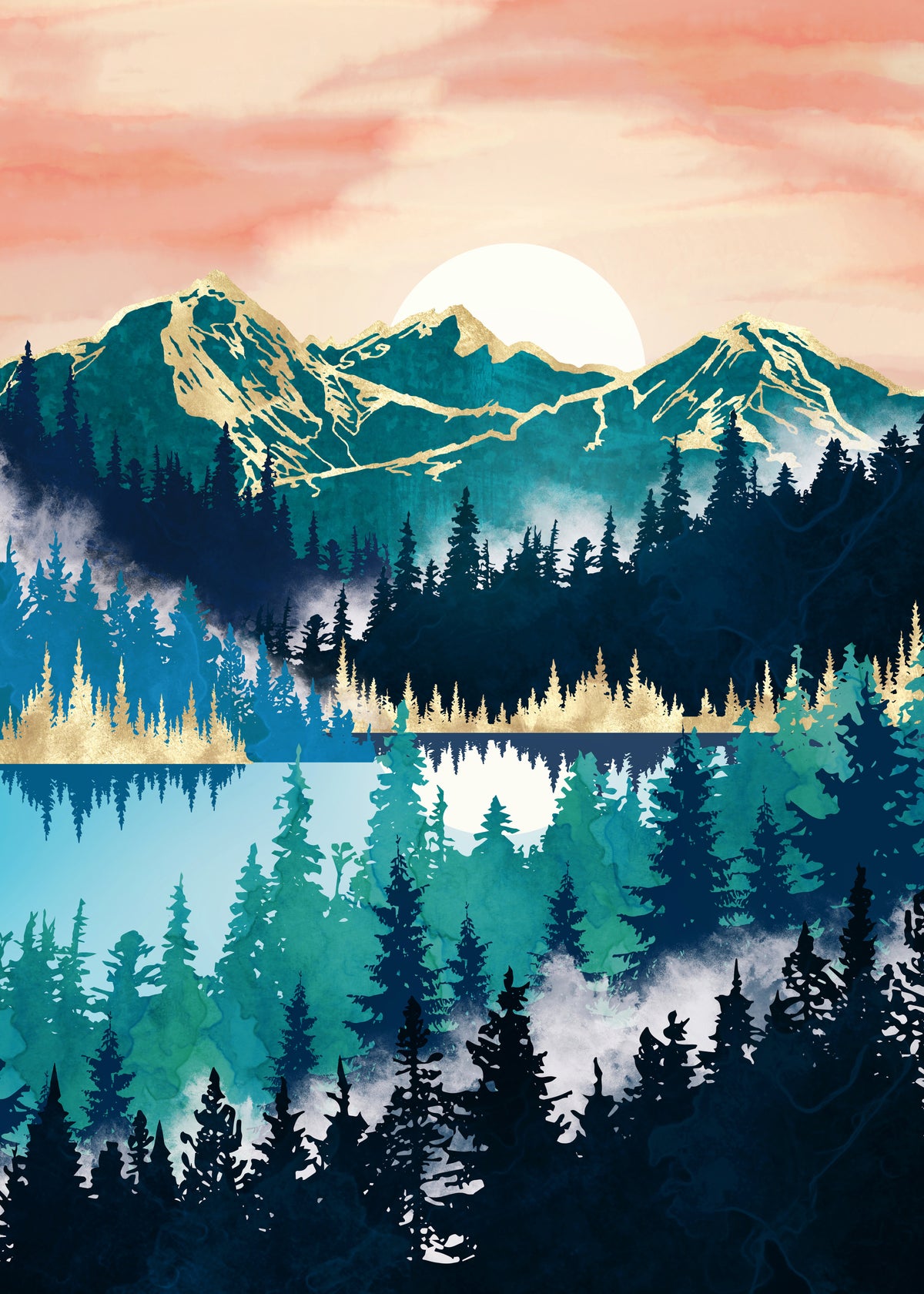 Lake Mist - Unframed art print