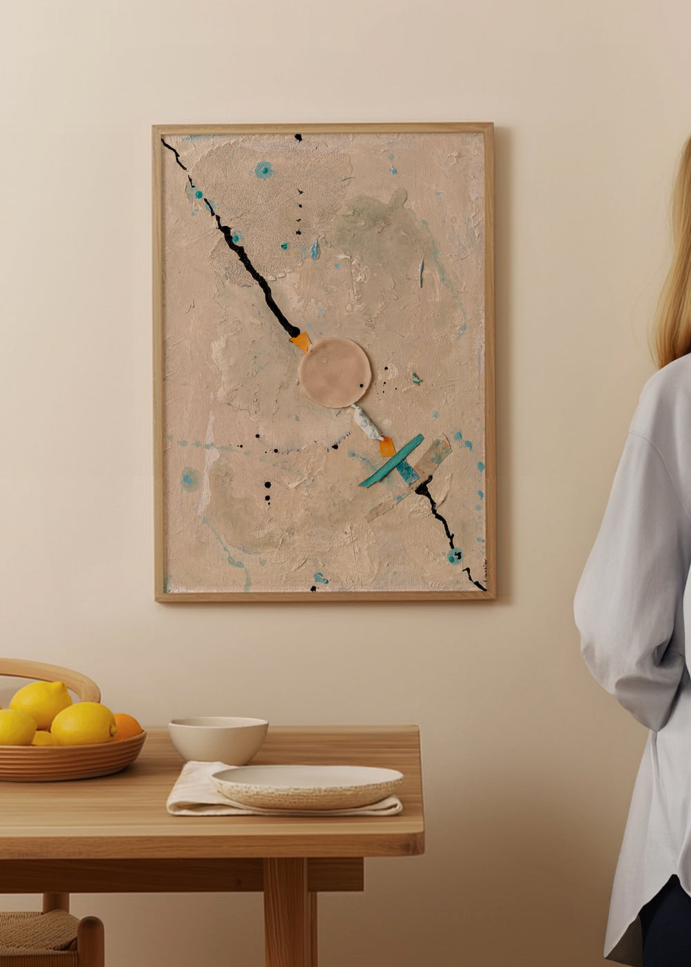 Quadro astratto Linea de Vida I