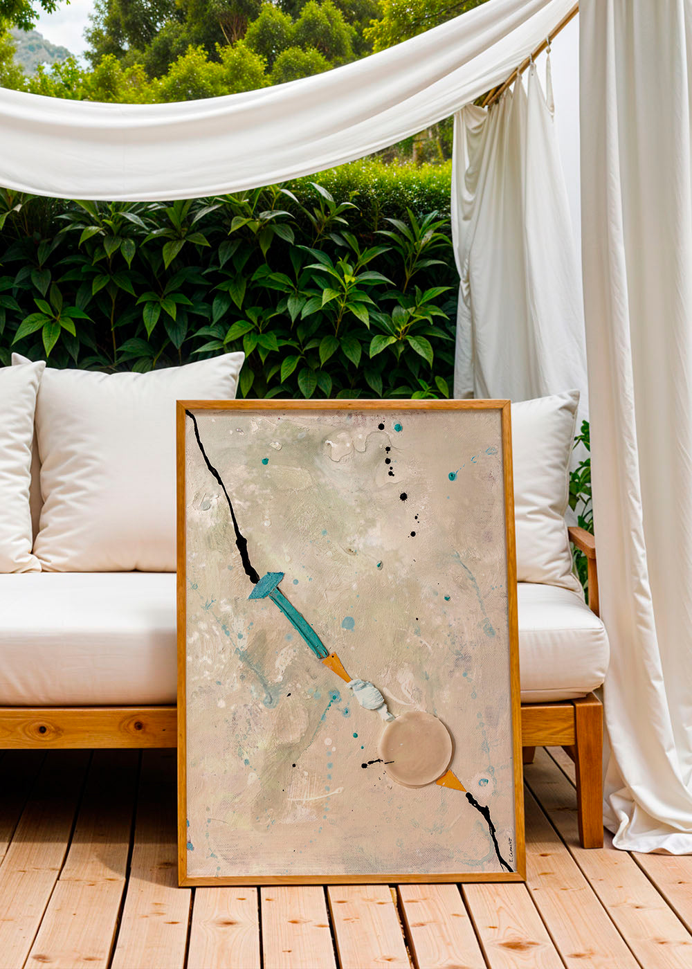 Quadro astratto Linea de Vida II