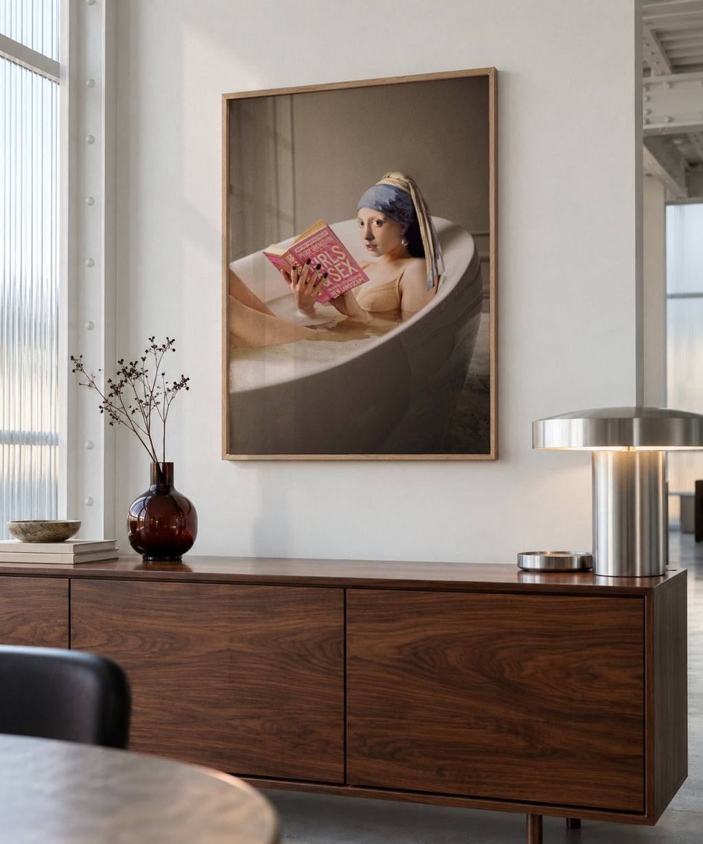 Chilling time - Framed poster in an interior