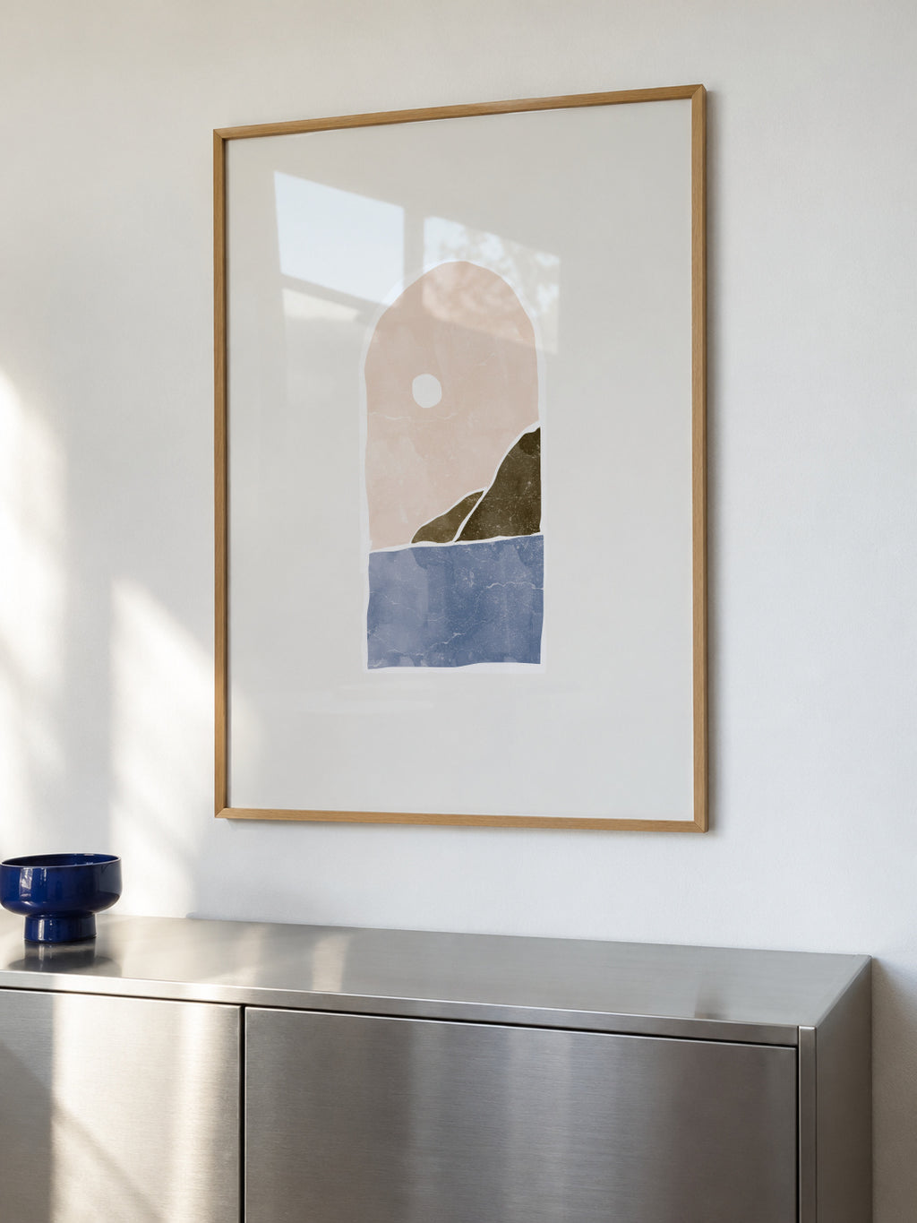 Tropical Window Landscape I - Framed poster in an interior