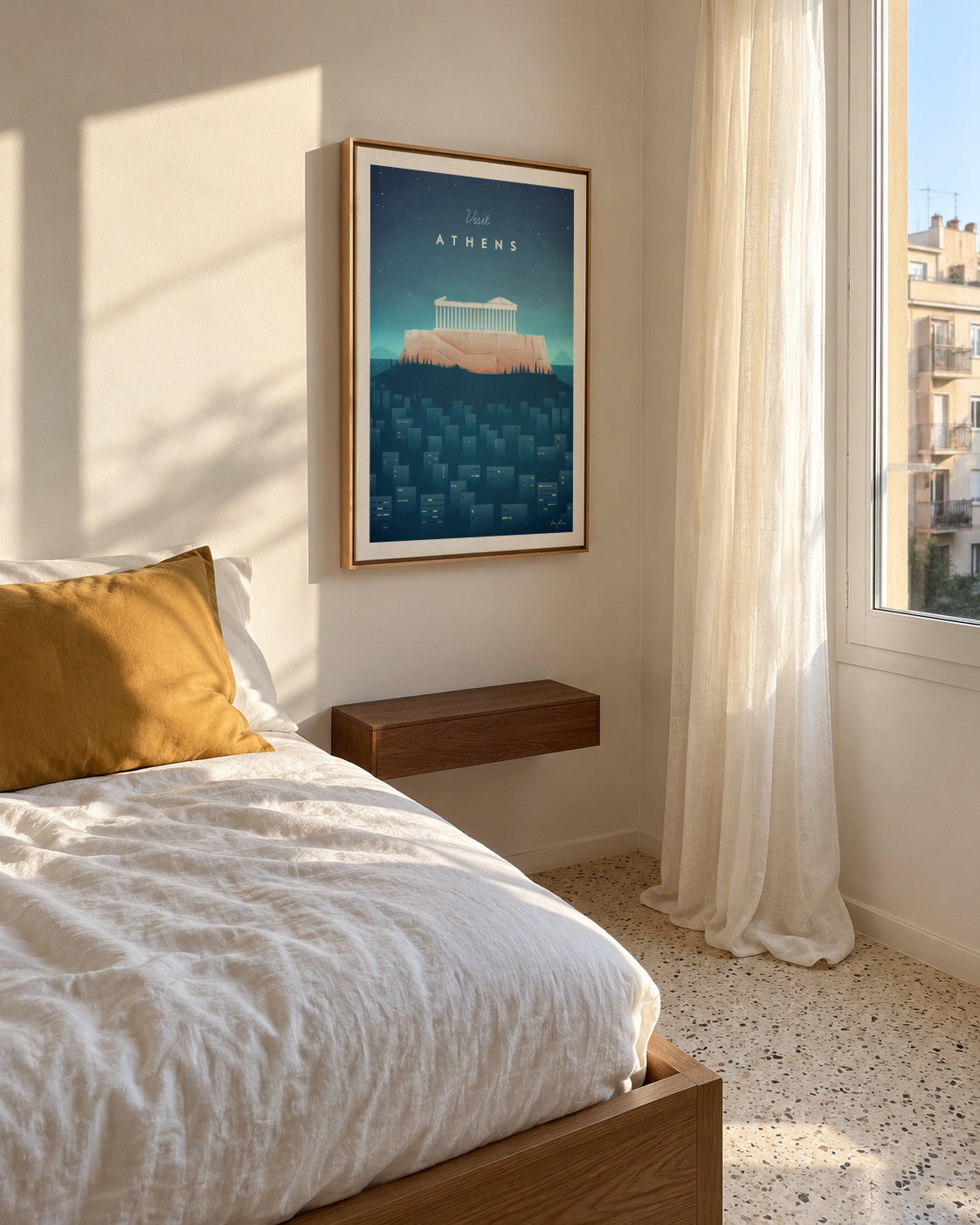 Athens - Framed canvas in an interior