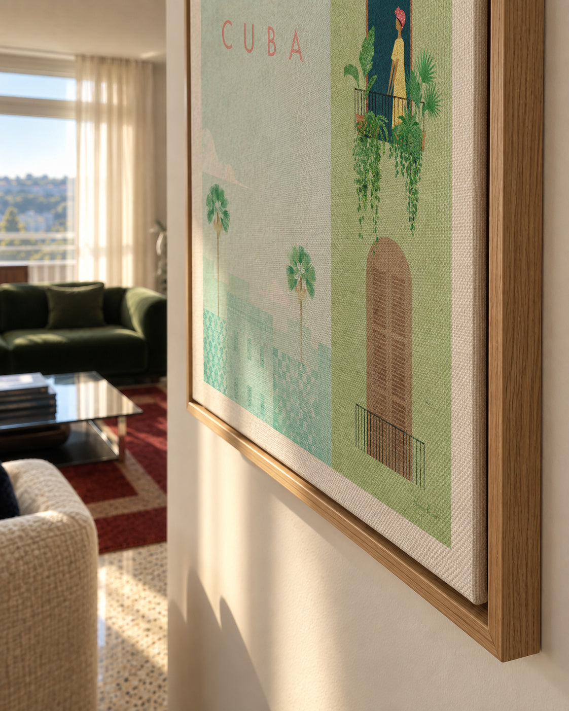 Cuba - Framed canvas detail
