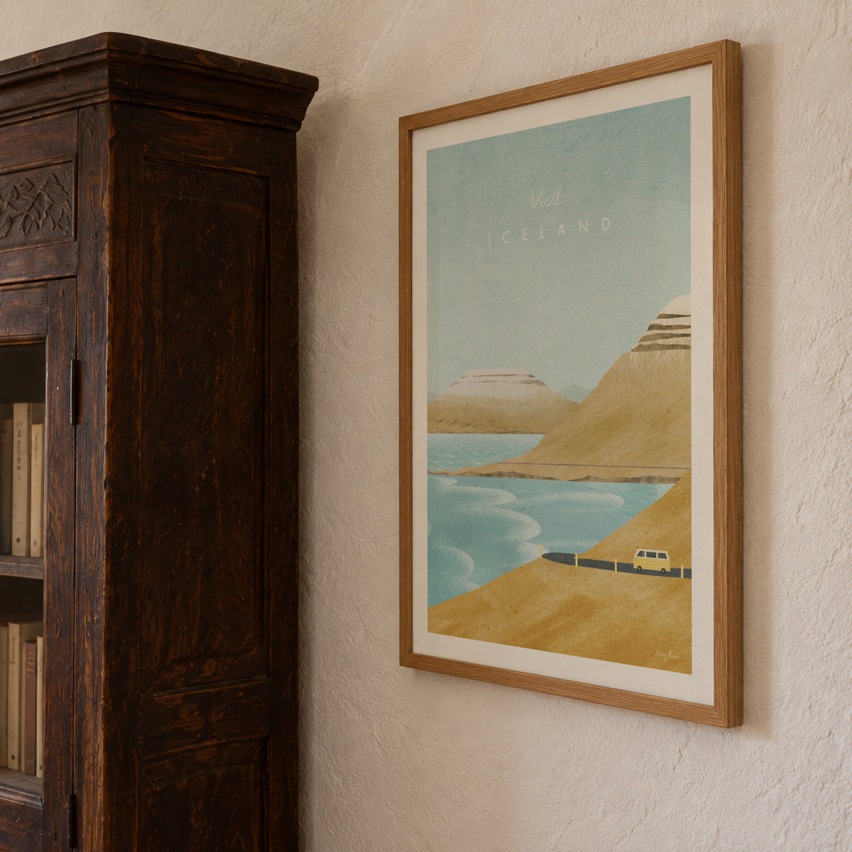 Iceland - Framed poster detail