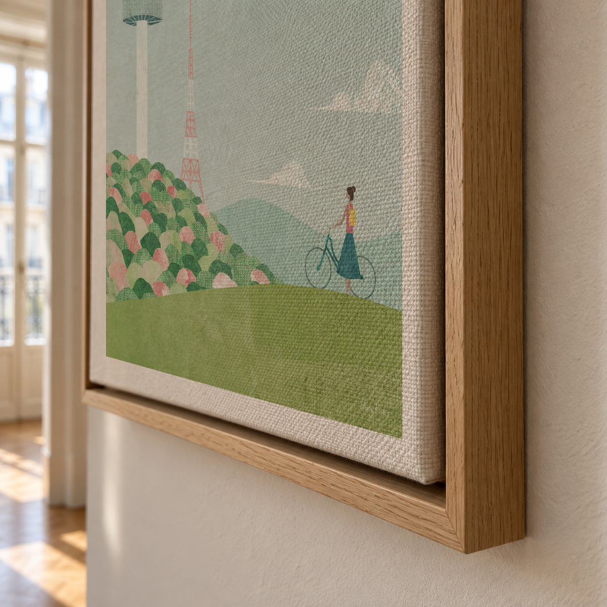 Seoul - Framed canvas detail