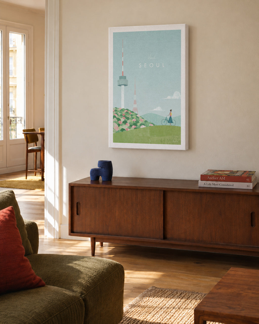 Seoul - Unframed canvas in an interior