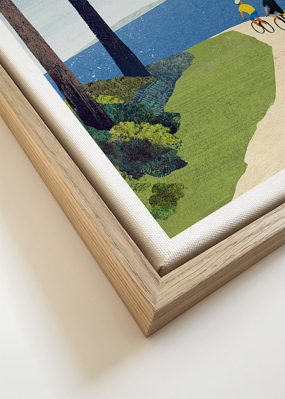 Arte paesaggistica Cycling by the sea