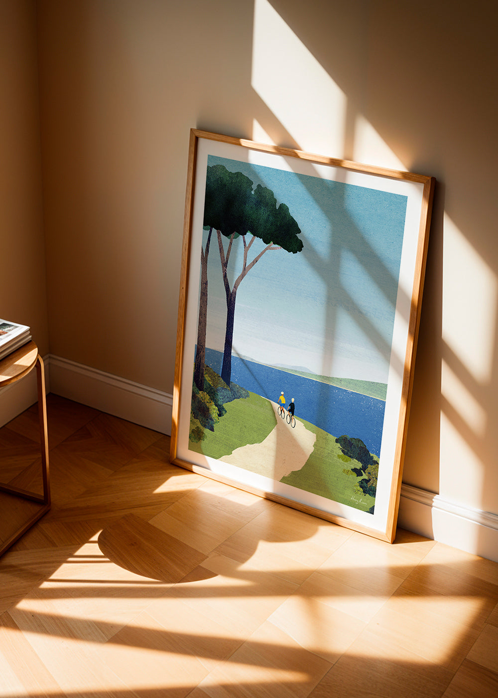 Arte paesaggistica Cycling by the sea