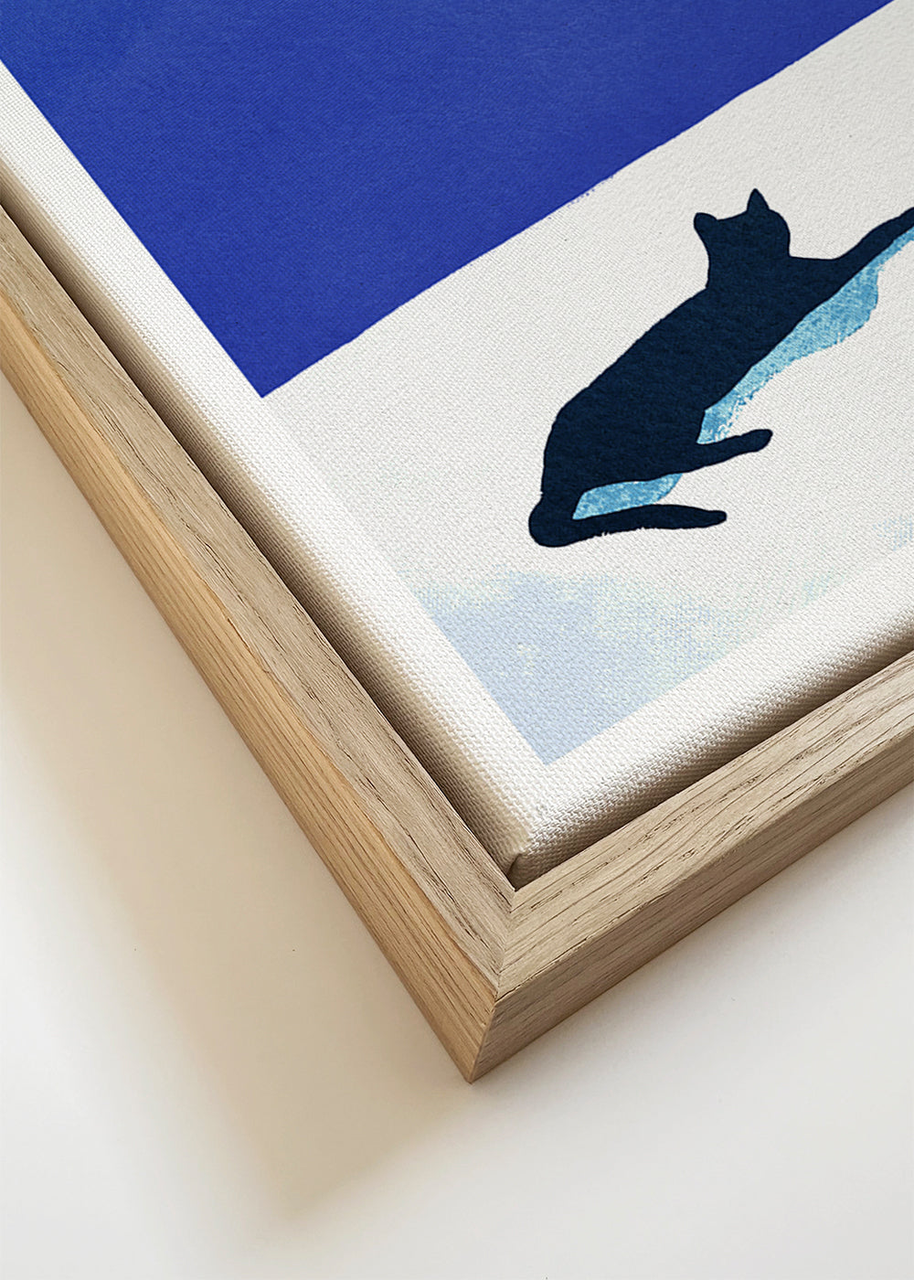 Arte paesaggistica Black cat - siesta on the roof