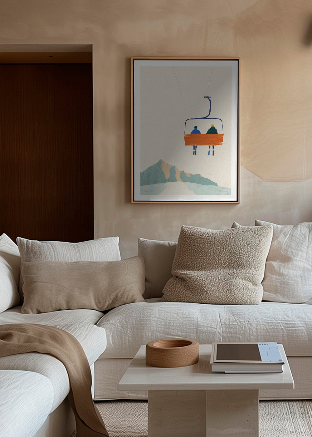 Illustrazione Ski day - chairlift