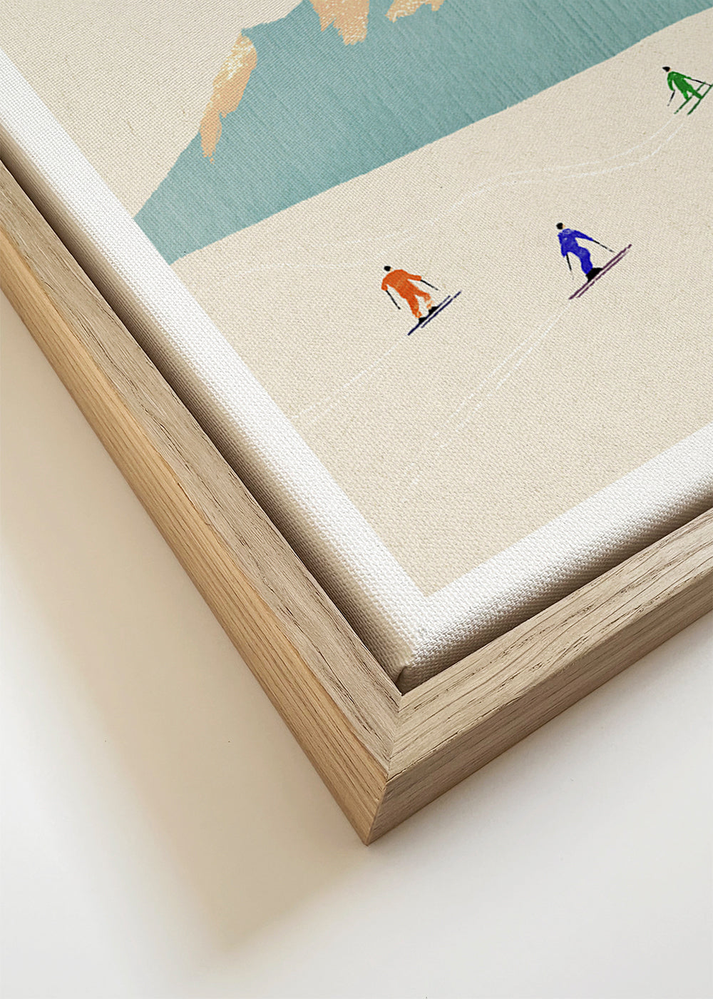 Arte paesaggistica Happy skiers