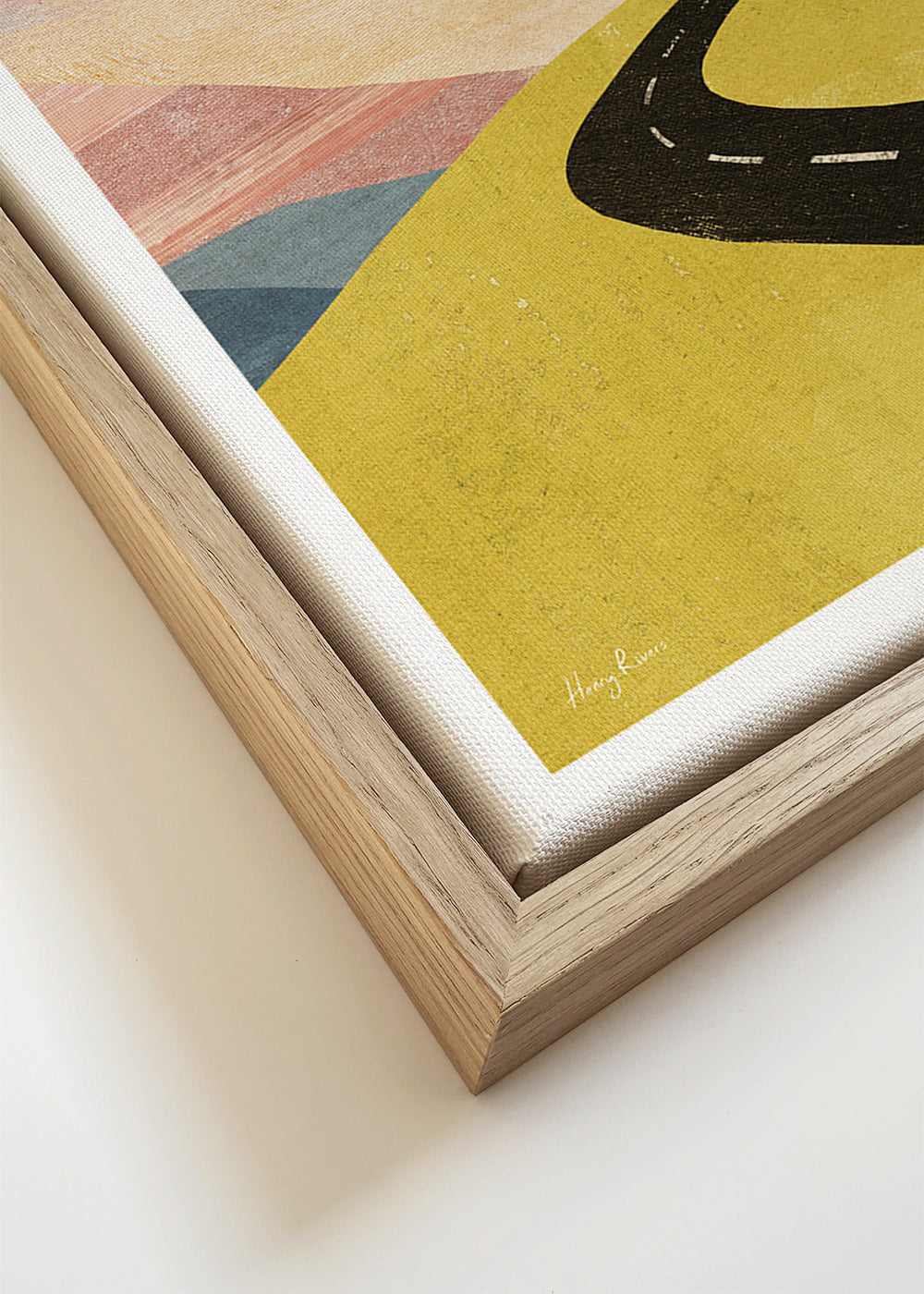 Arte paesaggistica Cycling in the mountains