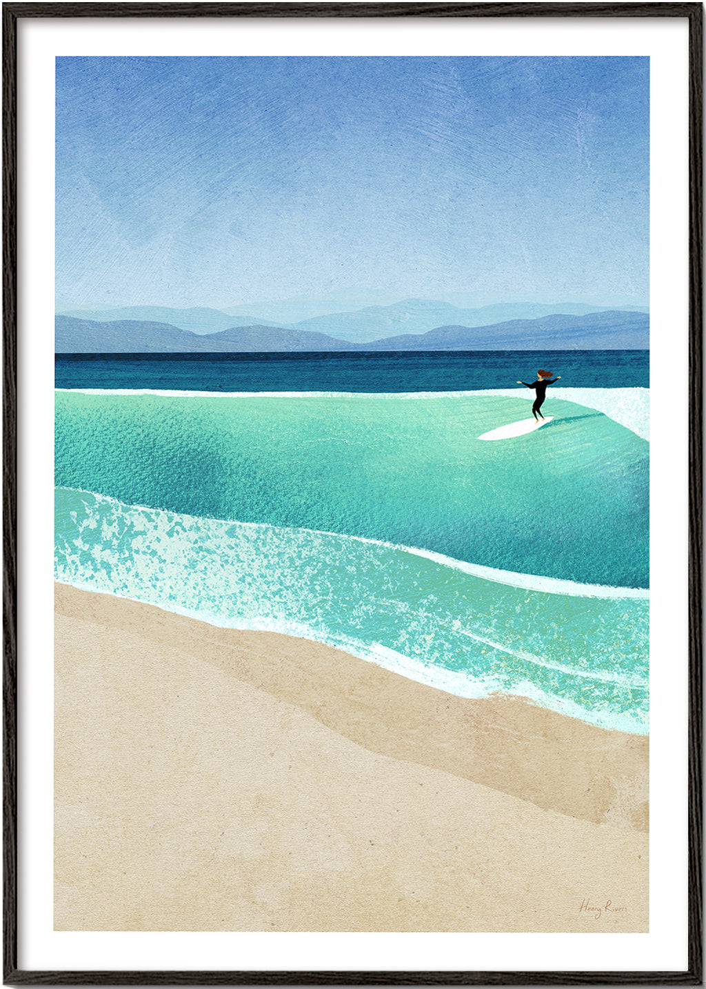 Arte paesaggistica Surfing the perfect wave