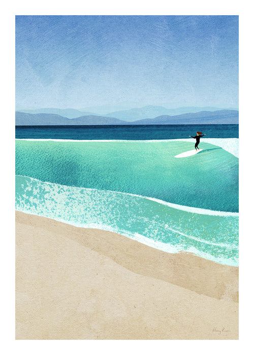 Arte paesaggistica Surfing the perfect wave