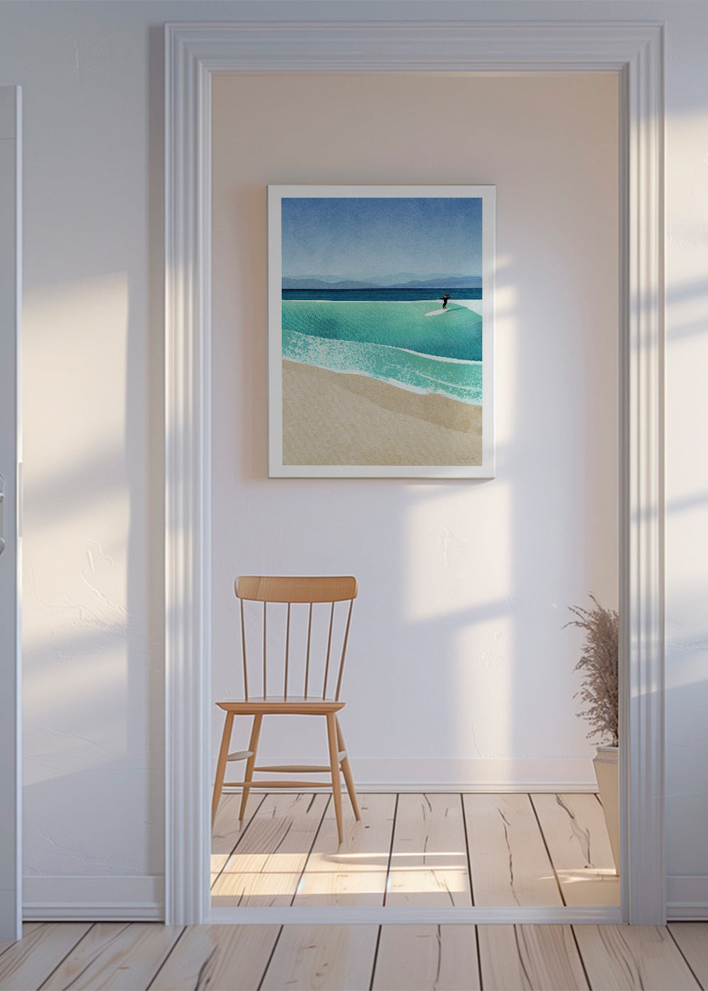 Arte paesaggistica Surfing the perfect wave