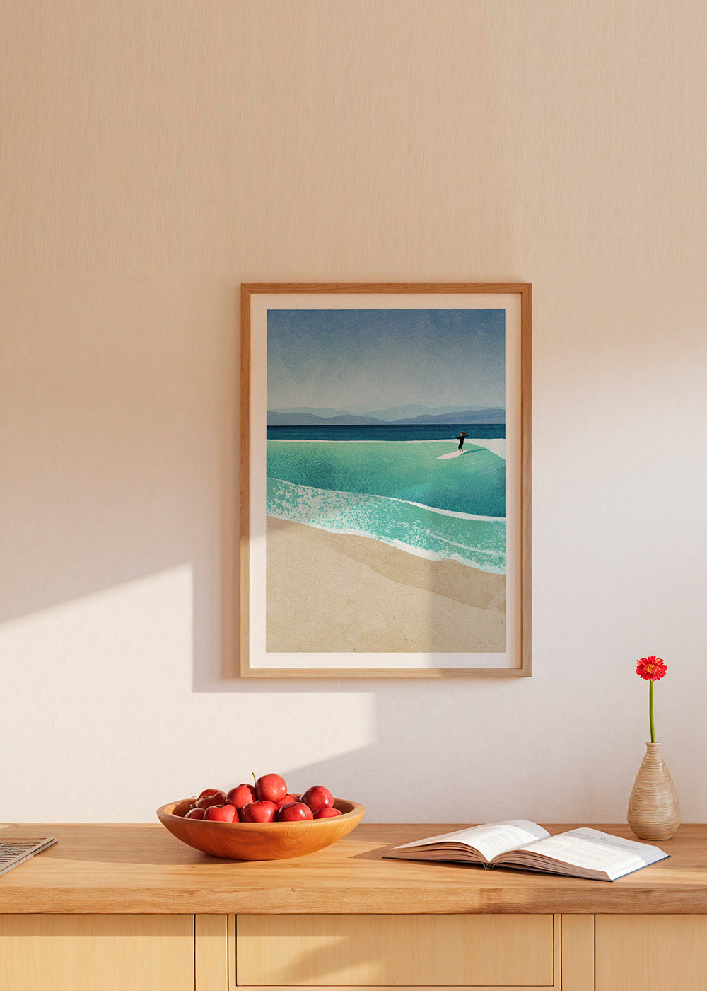 Arte paesaggistica Surfing the perfect wave