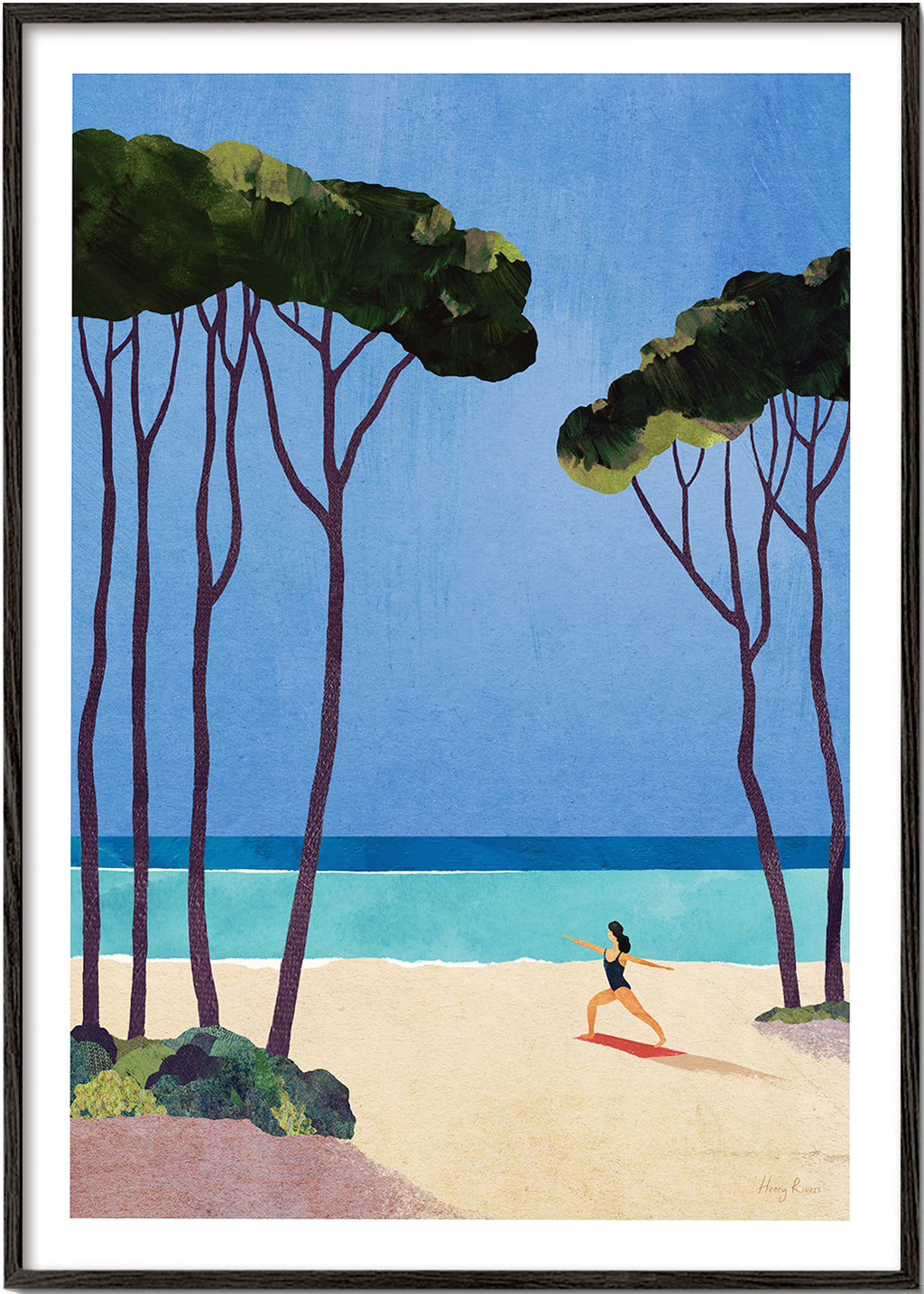 Arte paesaggistica Beach yoga