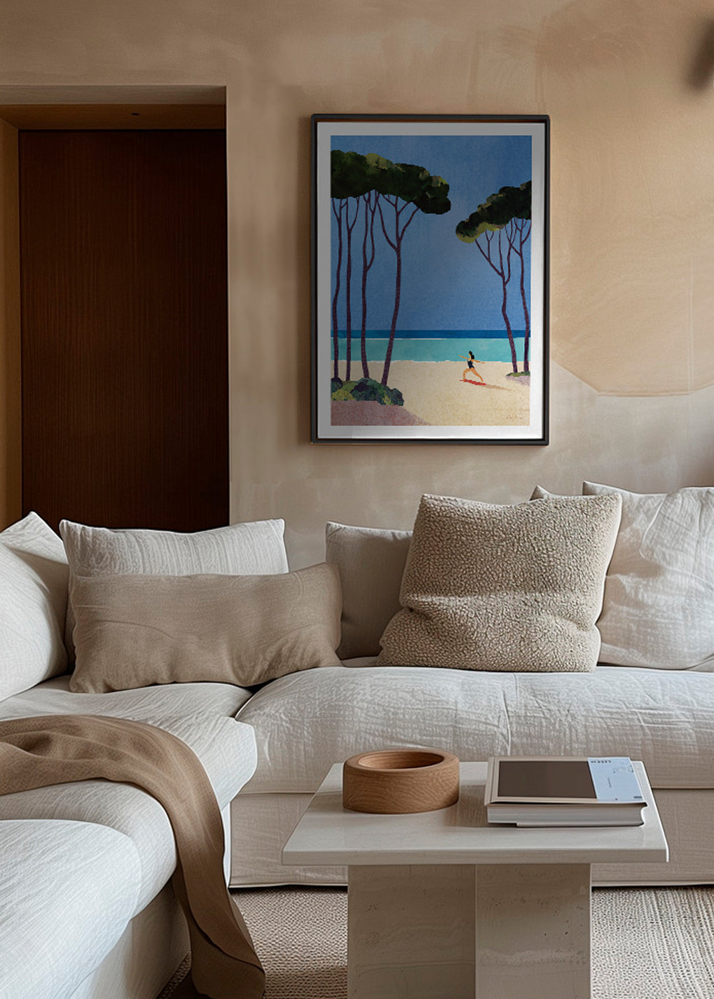 Arte paesaggistica Beach yoga