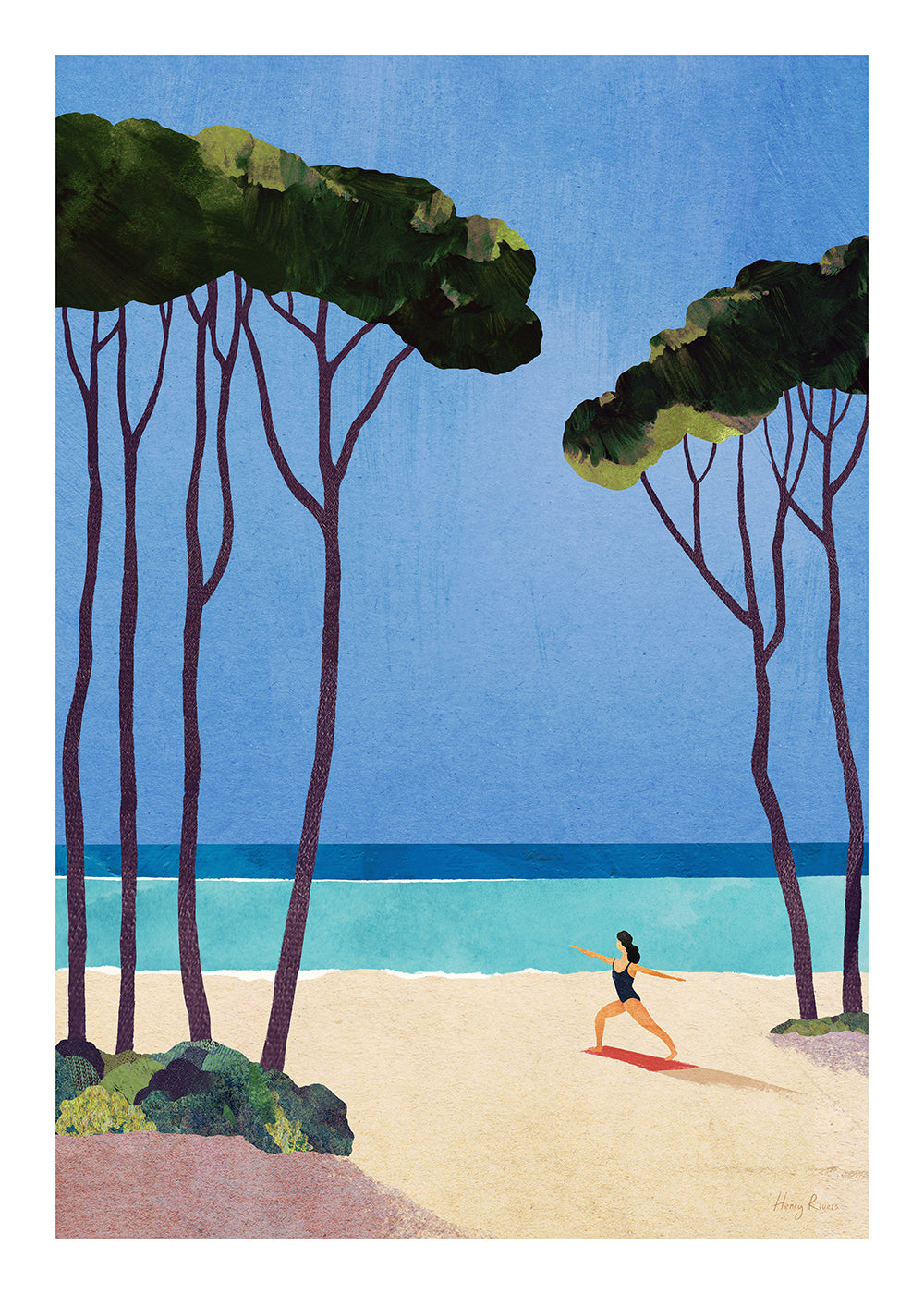 Arte paesaggistica Beach yoga