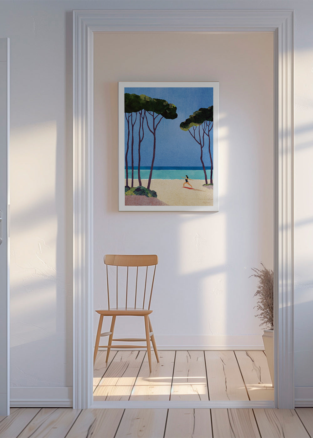 Arte paesaggistica Beach yoga