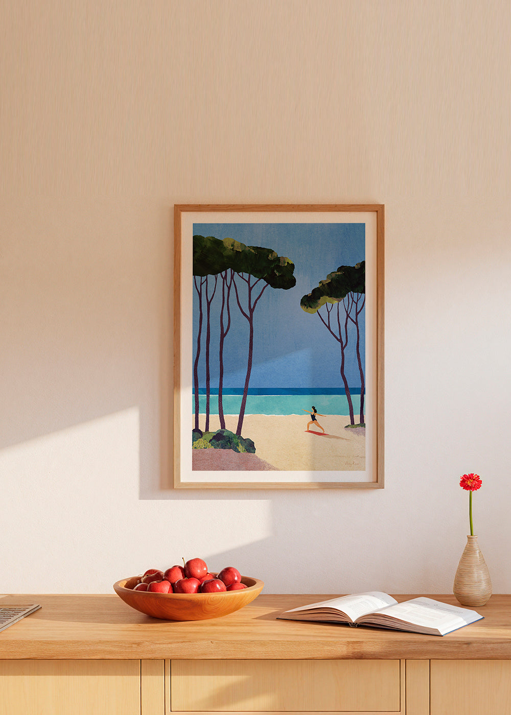 Arte paesaggistica Beach yoga