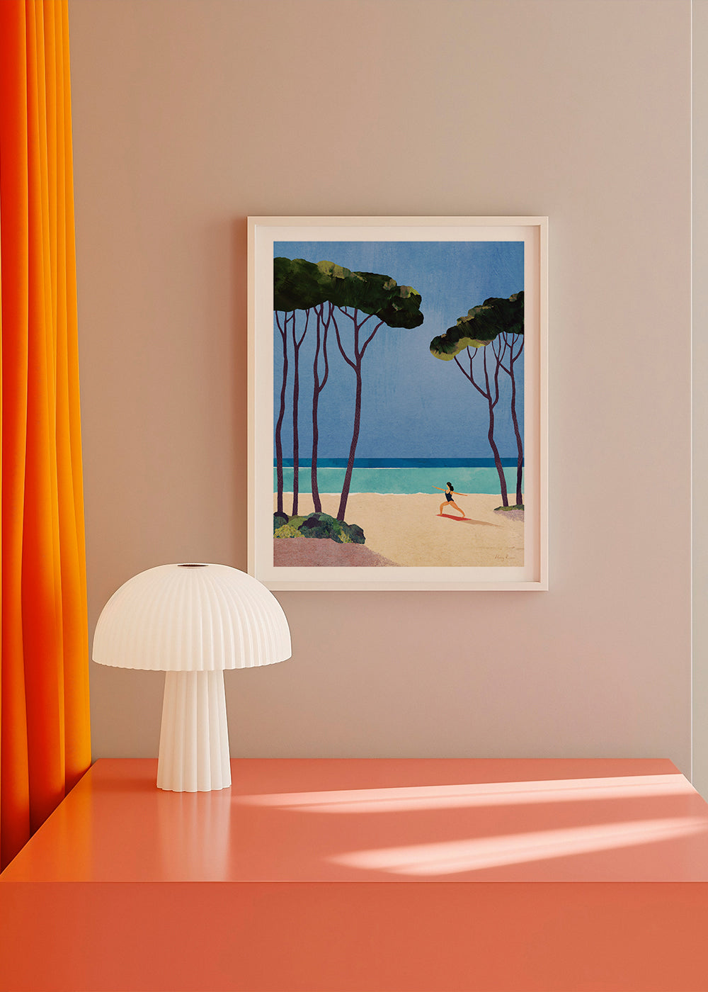 Arte paesaggistica Beach yoga