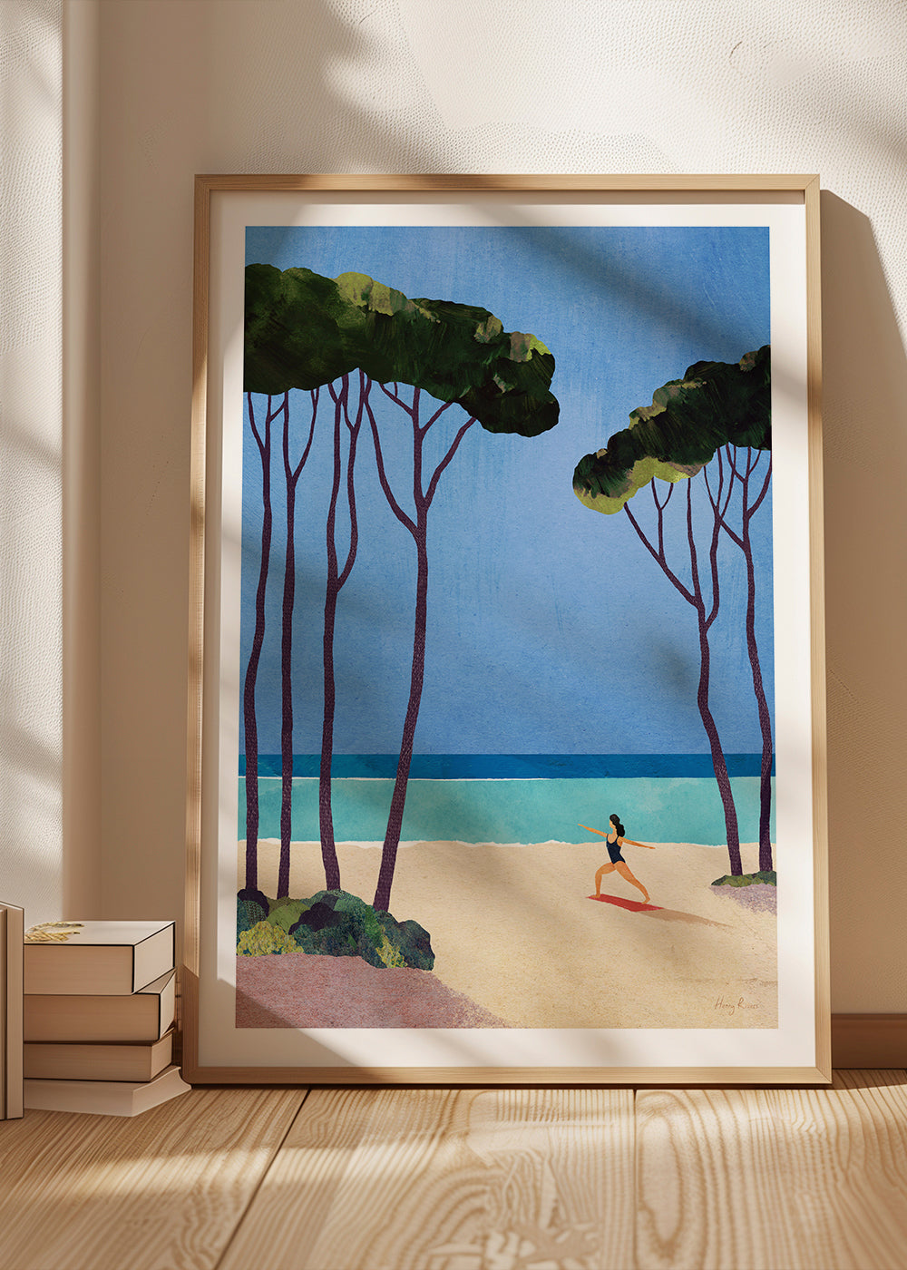 Arte paesaggistica Beach yoga