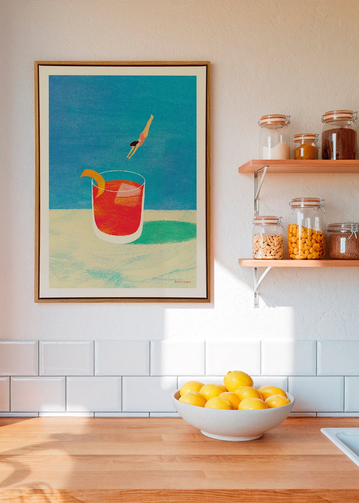 Quadro per cucina Negroni con tuffatrice – Canvas2