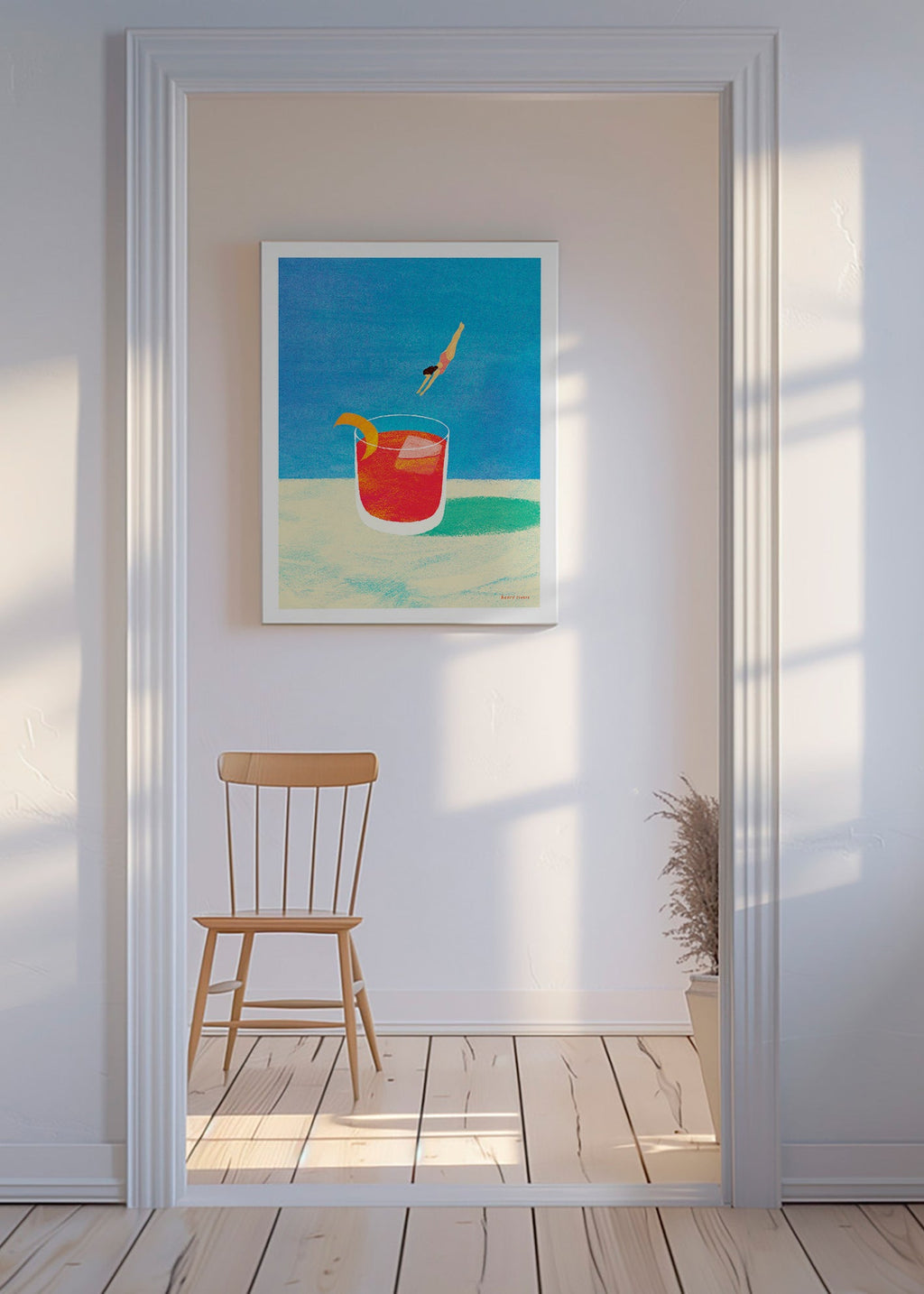 Quadro per cucina Negroni con tuffatrice – Canvas