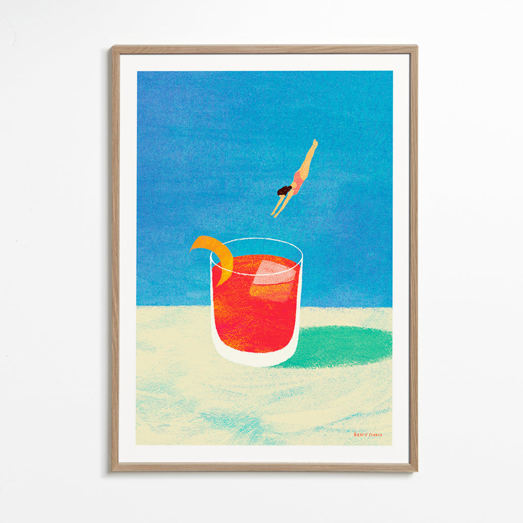 Quadro per cucina Negroni con tuffatrice – Oak Frame