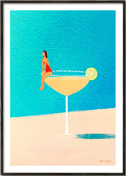 Arte da cucina: Margarita illustrata – Black Frame