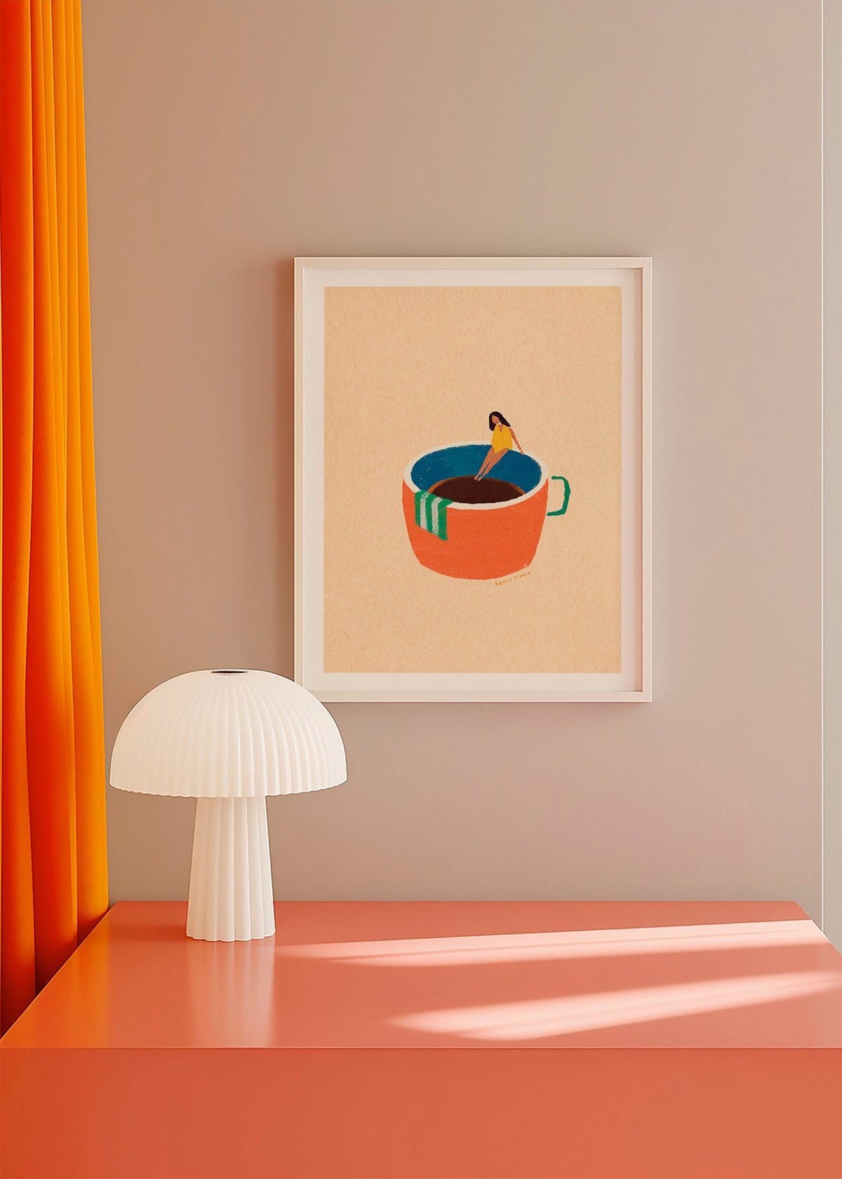 Arte da cucina con tazza di caffè illustrata e figura – Product2
