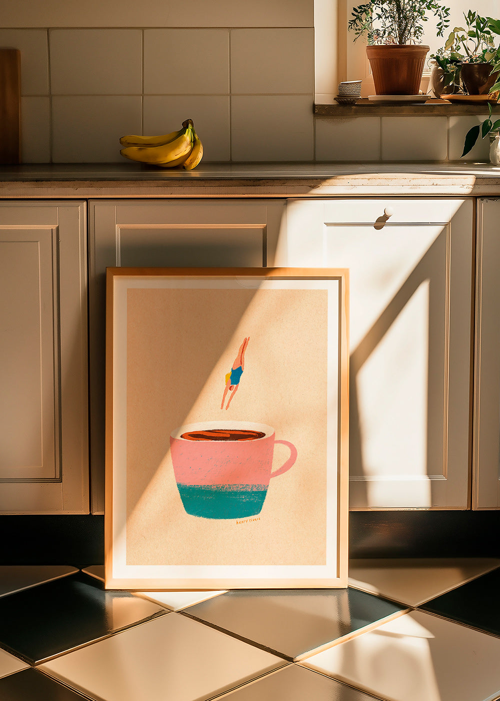 Arte da cucina con tazza rosa e tuffatrice – Product2