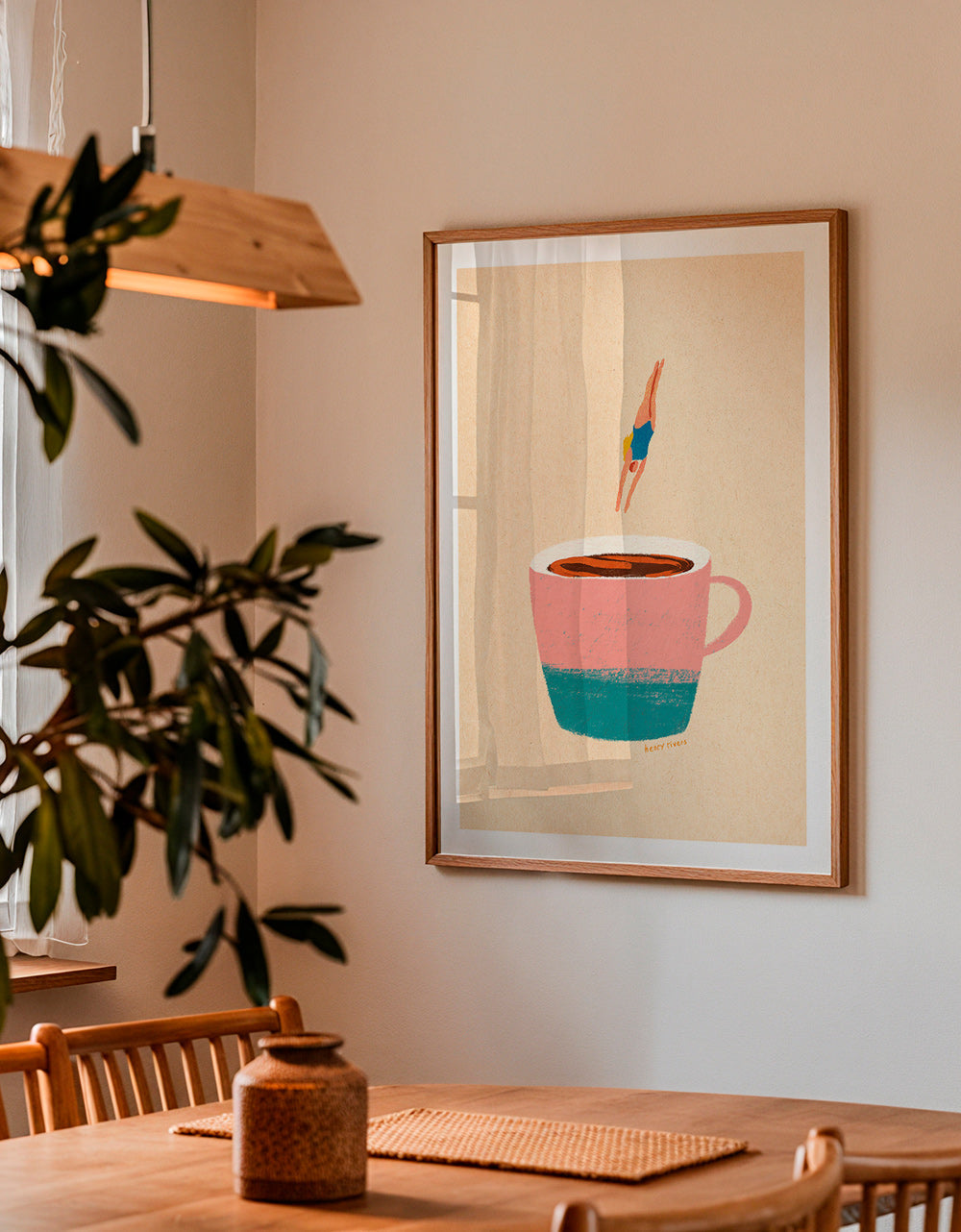 Arte da cucina con tazza rosa e tuffatrice – Product3