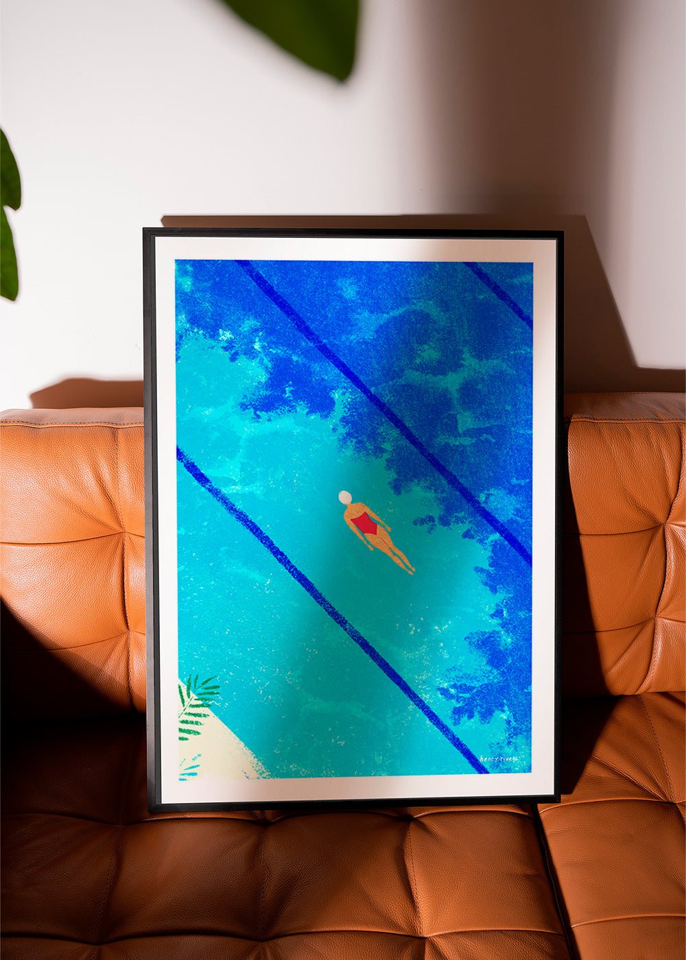 Illustrazione di nuotatrice in piscina – Product3
