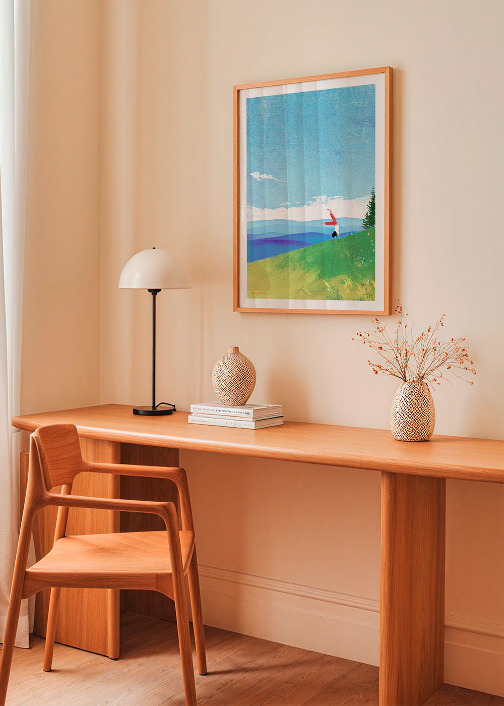Arte paesaggistica con figura in equilibrio sulla collina – Product3