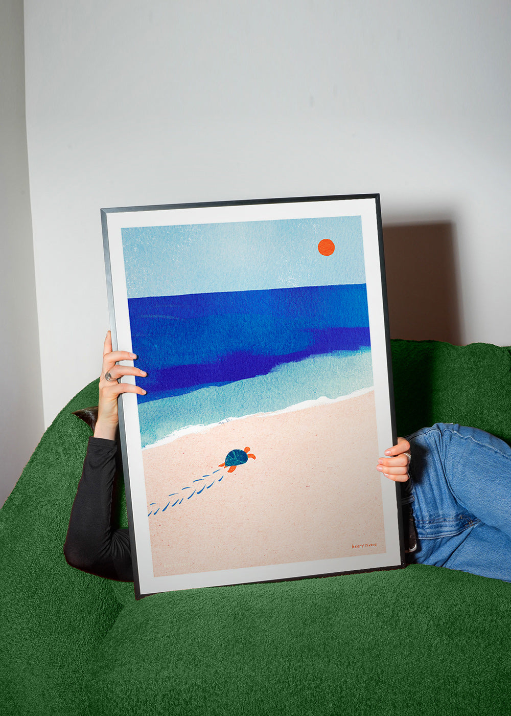 Illustrazione tartaruga sulla spiaggia – Product2