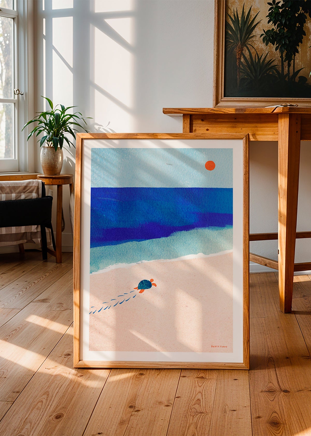Illustrazione tartaruga sulla spiaggia – Product3