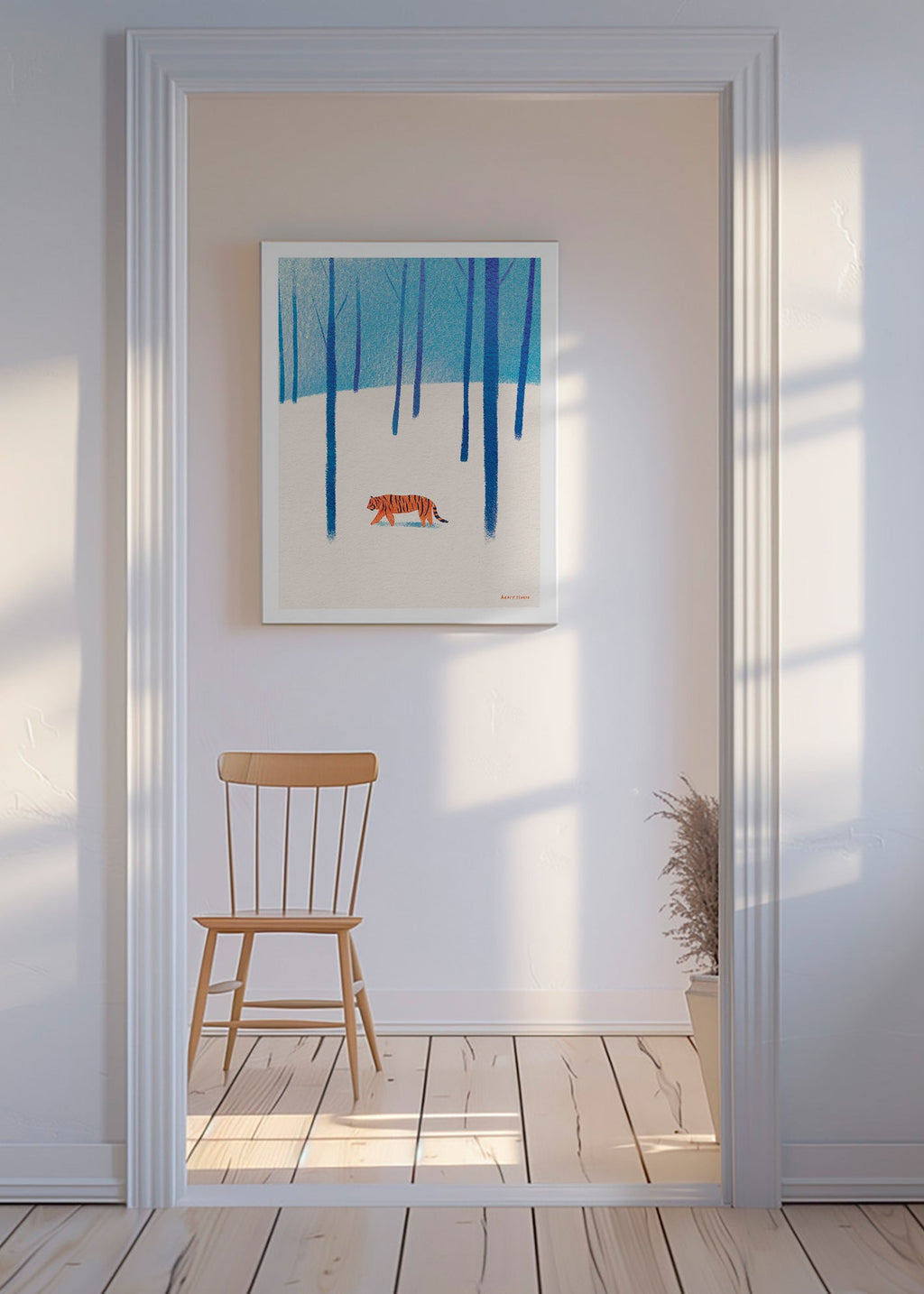 Opera tigre nella neve – Canvas