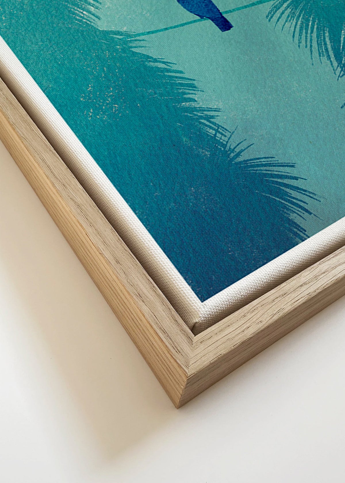 Tucano su ramo tropicale – Canvas detail