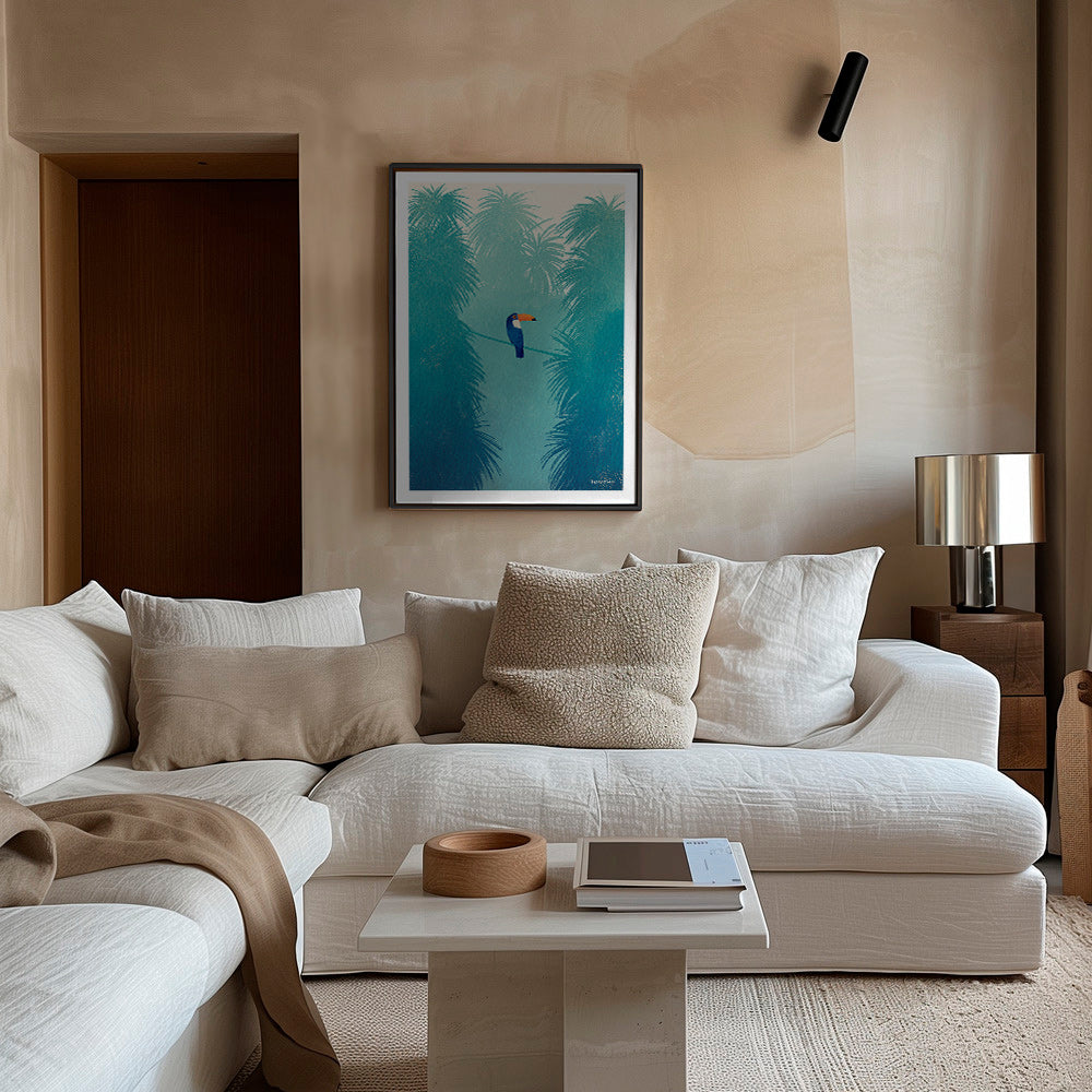 Tucano su ramo tropicale – Canvas1