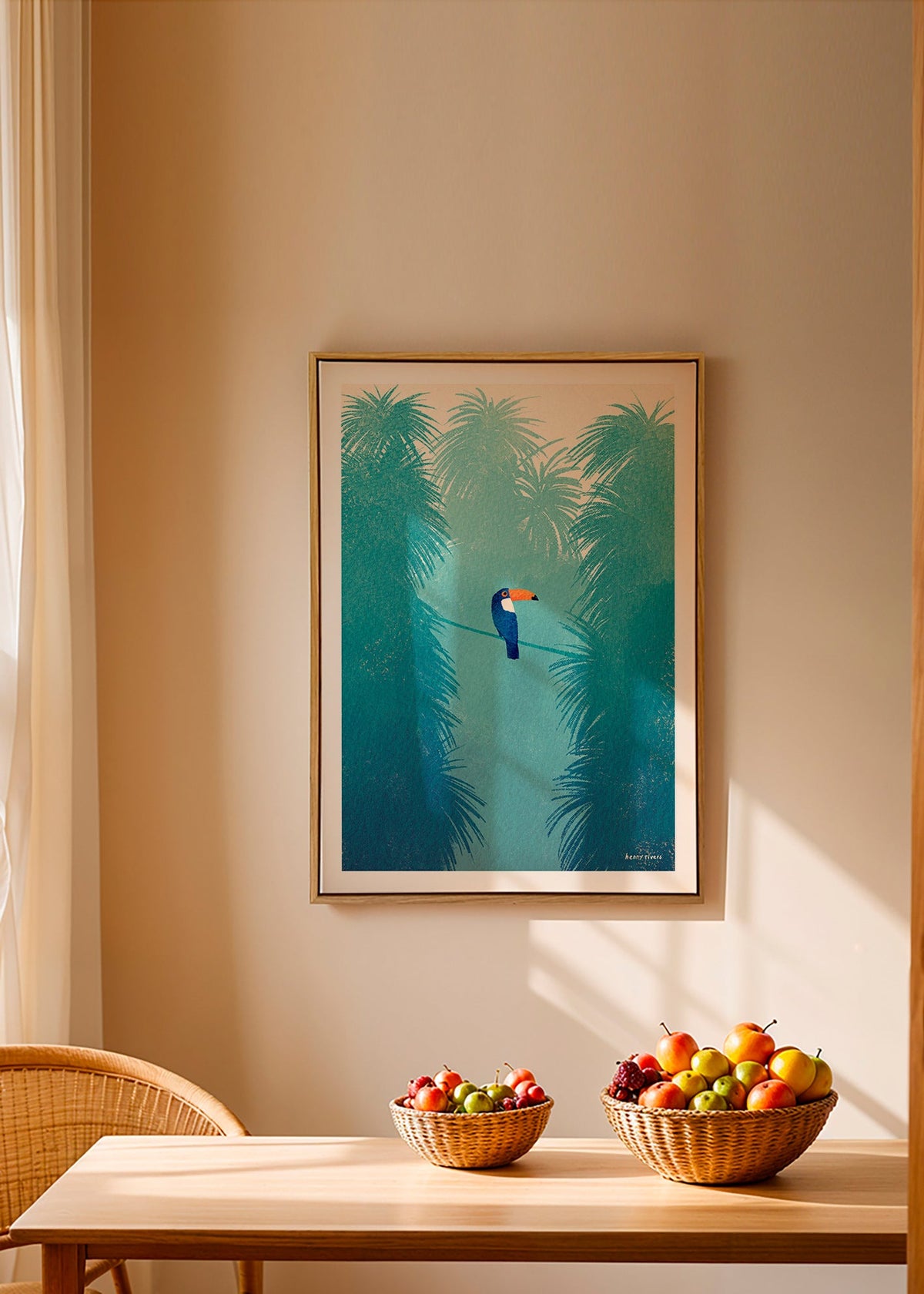 Tucano su ramo tropicale – Canvas2