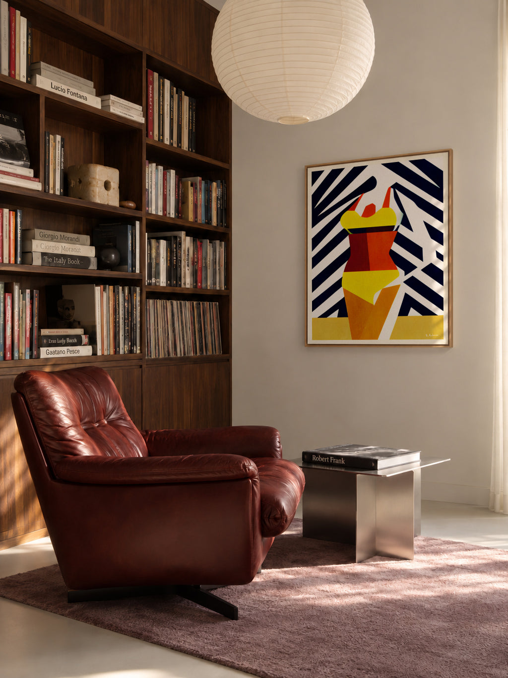 Bikini Sunshine Days - Framed canvas in an interior