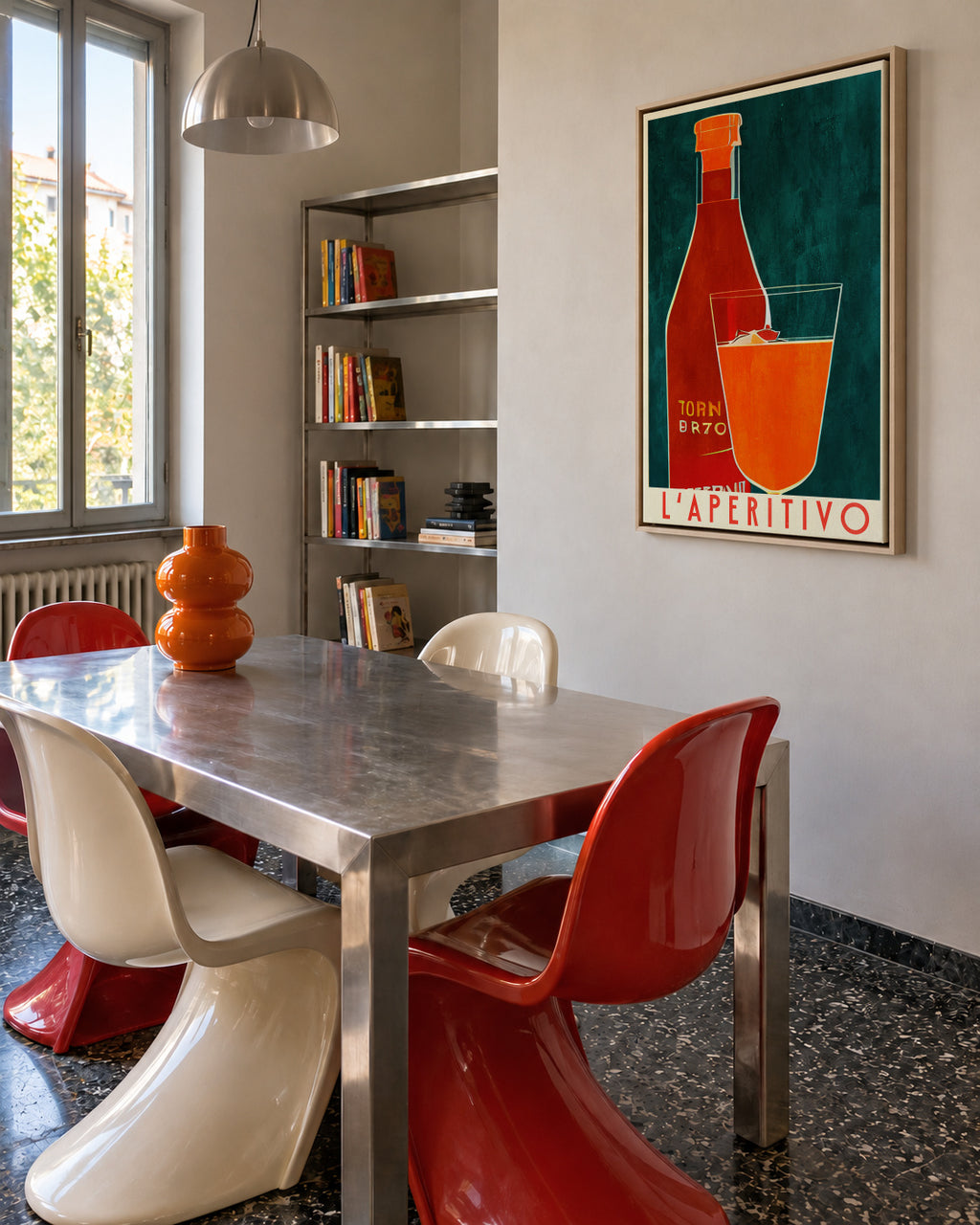 L'Aperitivo - Framed canvas in an interior