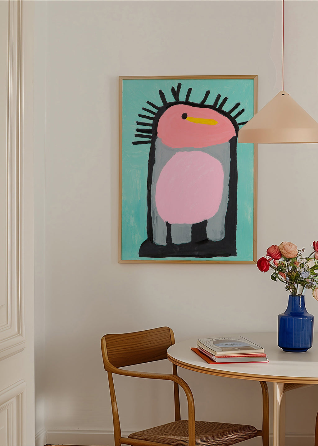 Stampa per bambini pinguino rosa giocoso – Product1