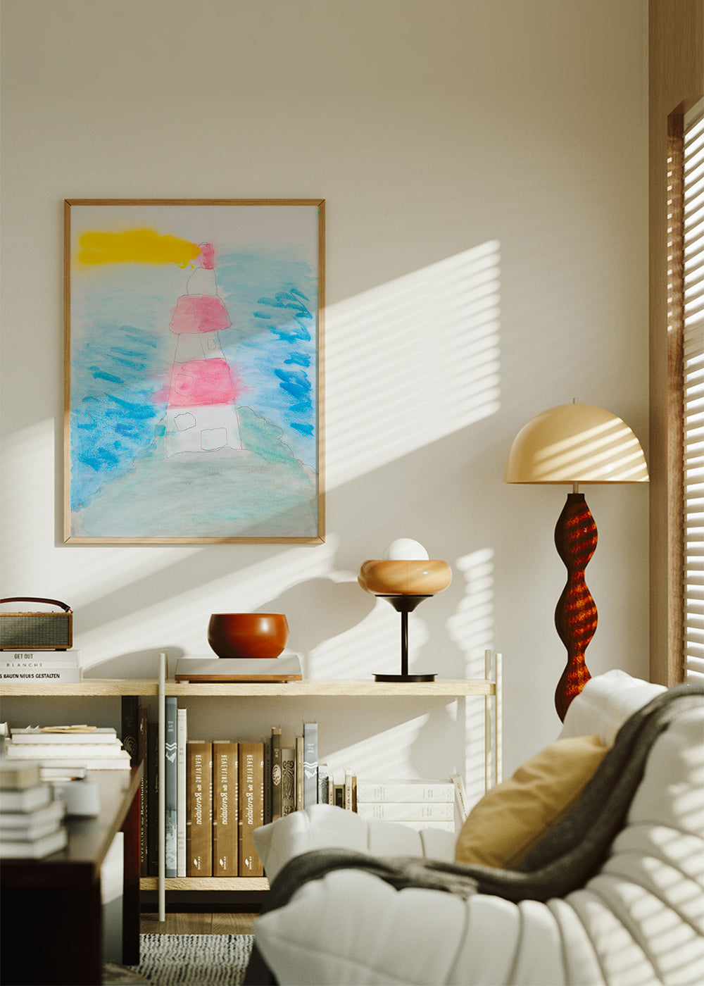 Arte paesaggistica: faro ad acquerello – Product2